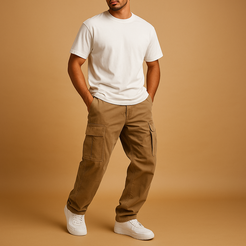 Men’s Cargo Pants | Regular Fit with Functional Pocket Design