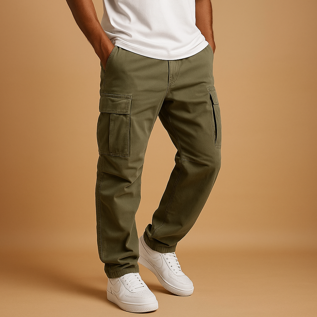 Men’s Cargo Pants | Regular Fit with Functional Pocket Design