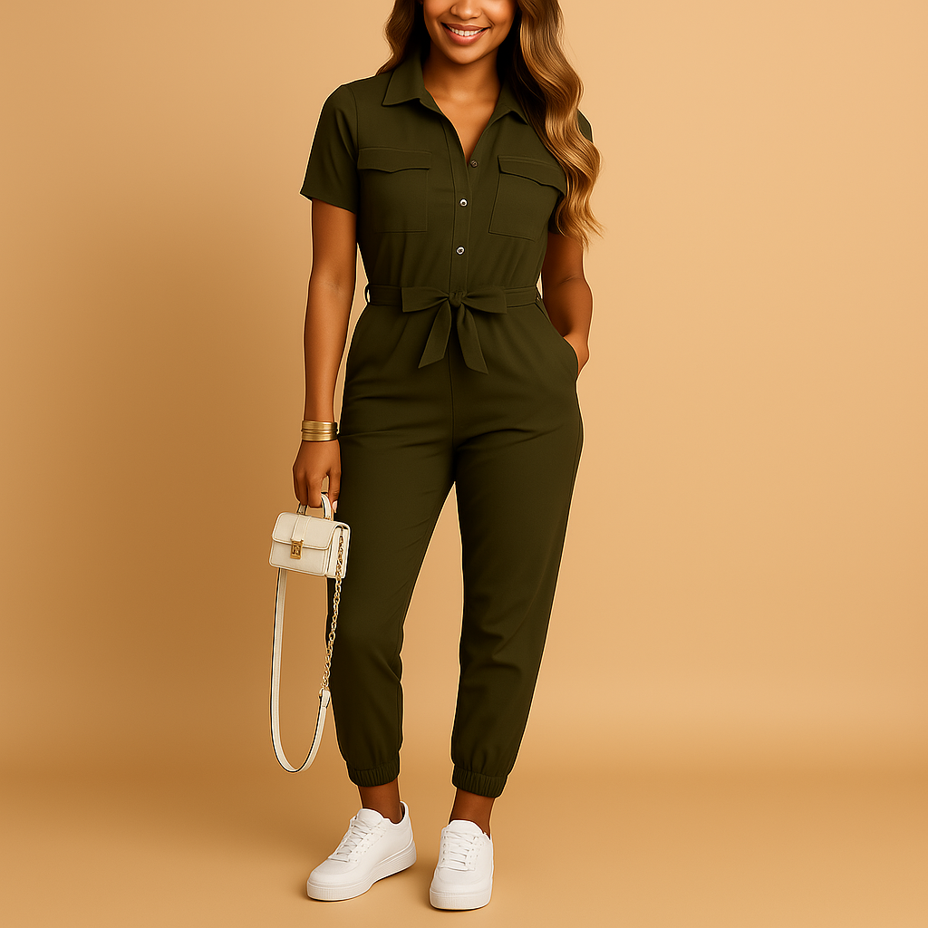 Women’s Jumpsuit | Tailored Design with Button Detail