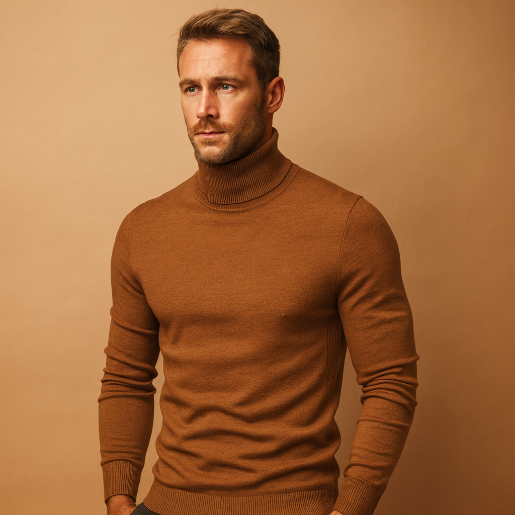 Men’s Roll Neck Sweater | Slim Fit with Refined Everyday Style