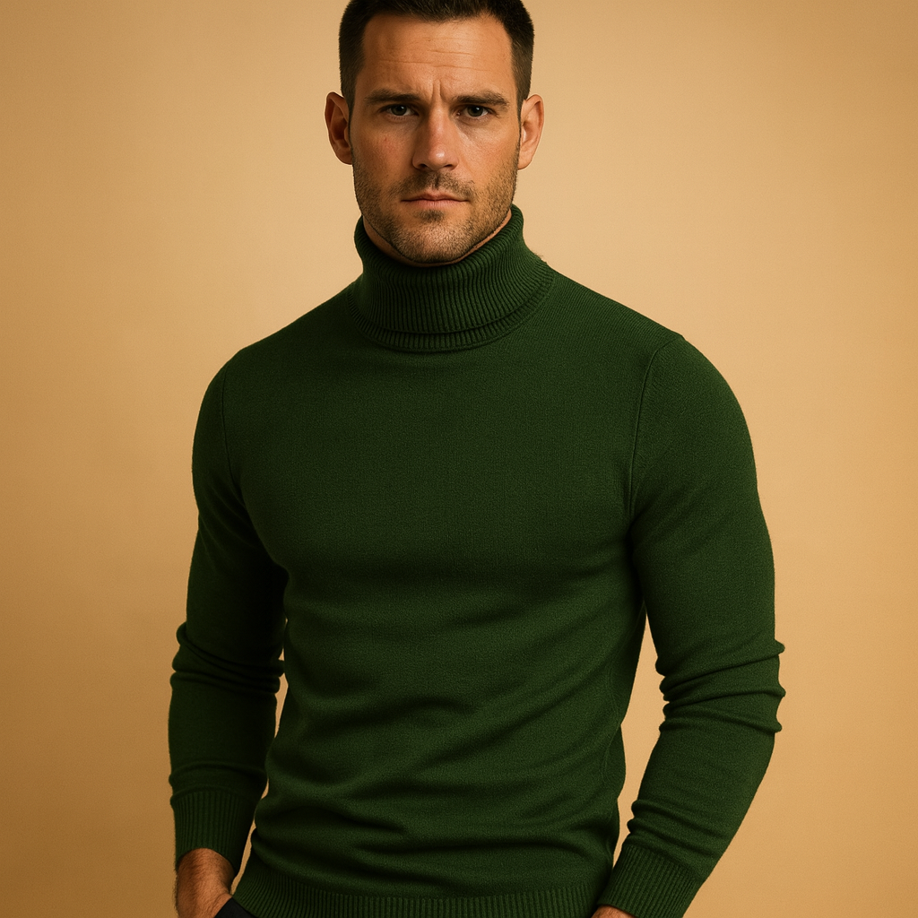 Men’s Roll Neck Sweater | Slim Fit with Refined Everyday Style
