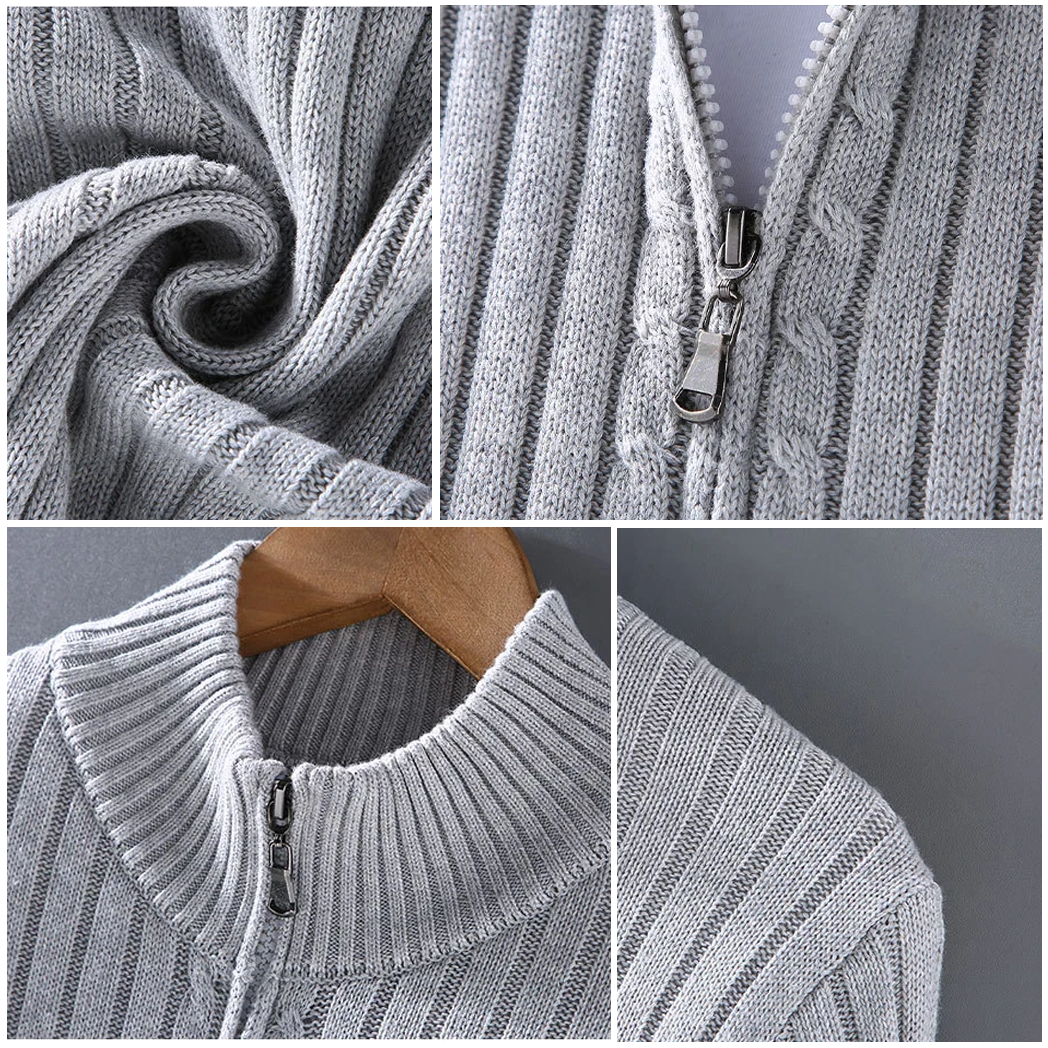 Men’s Zip Cardigan | Modern Design with Refined Fit