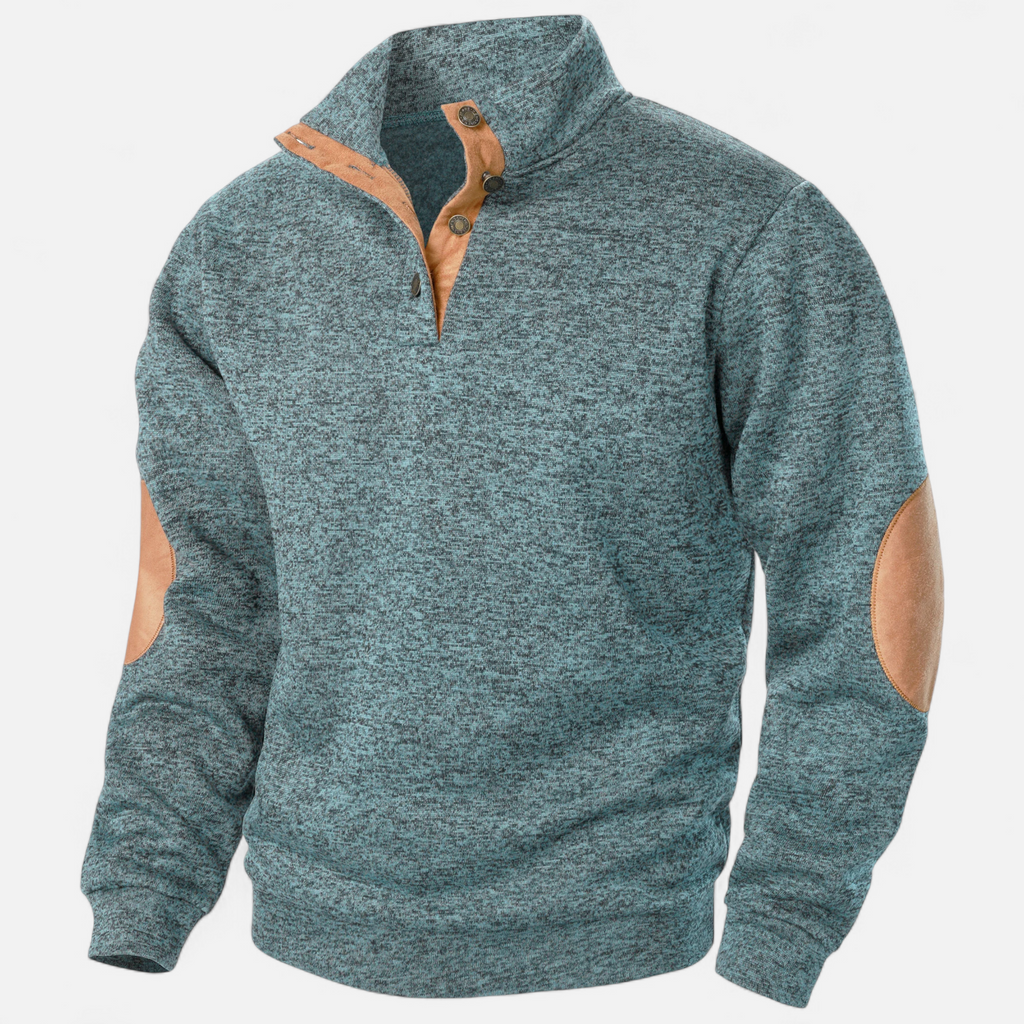 Men’s Stand Collar Knitted Sweater | Refined Warmth for Cooler Seasons
