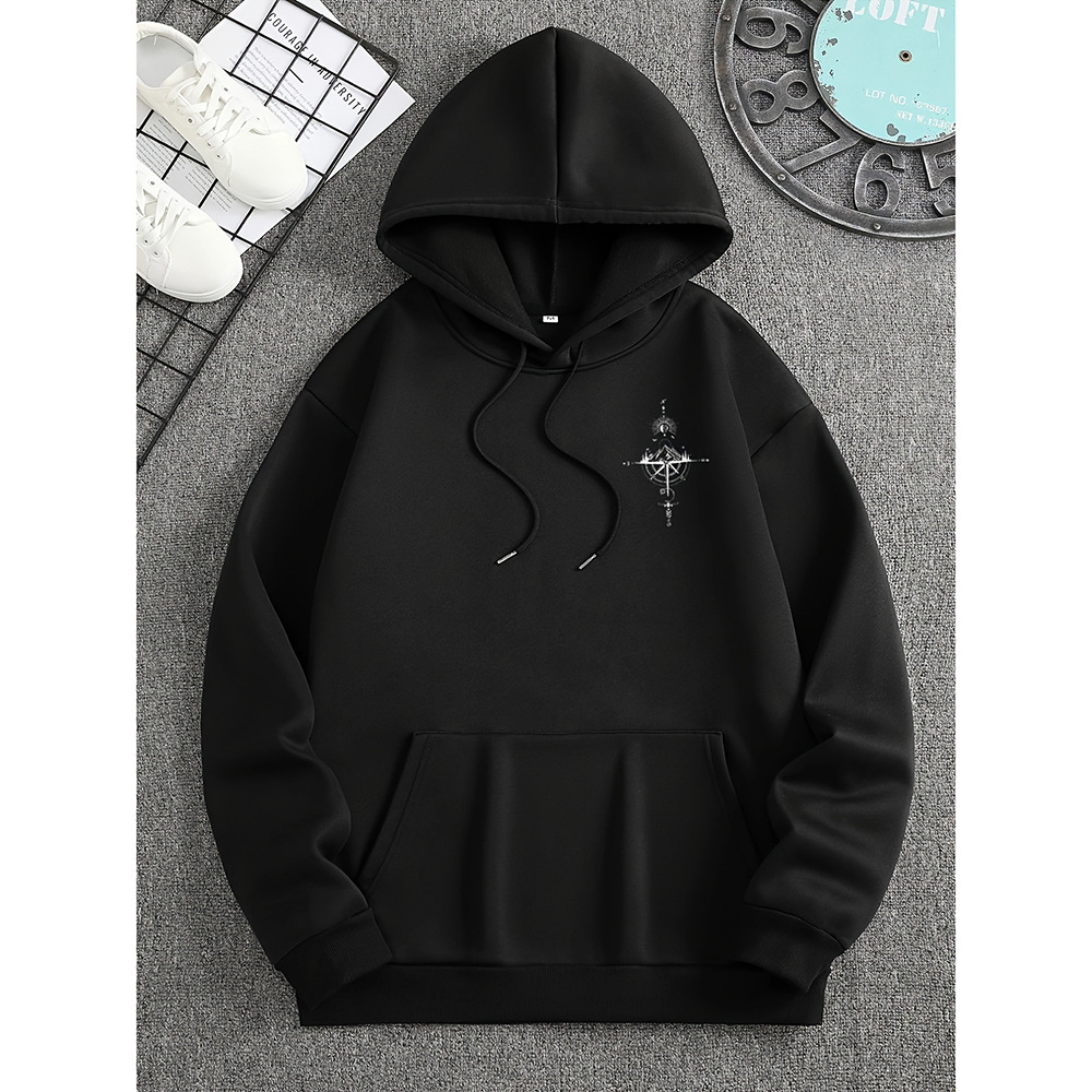Men’s Hoodie | Regular Fit with Compass Graphic Design