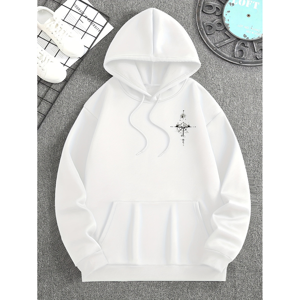 Men’s Hoodie | Regular Fit with Compass Graphic Design