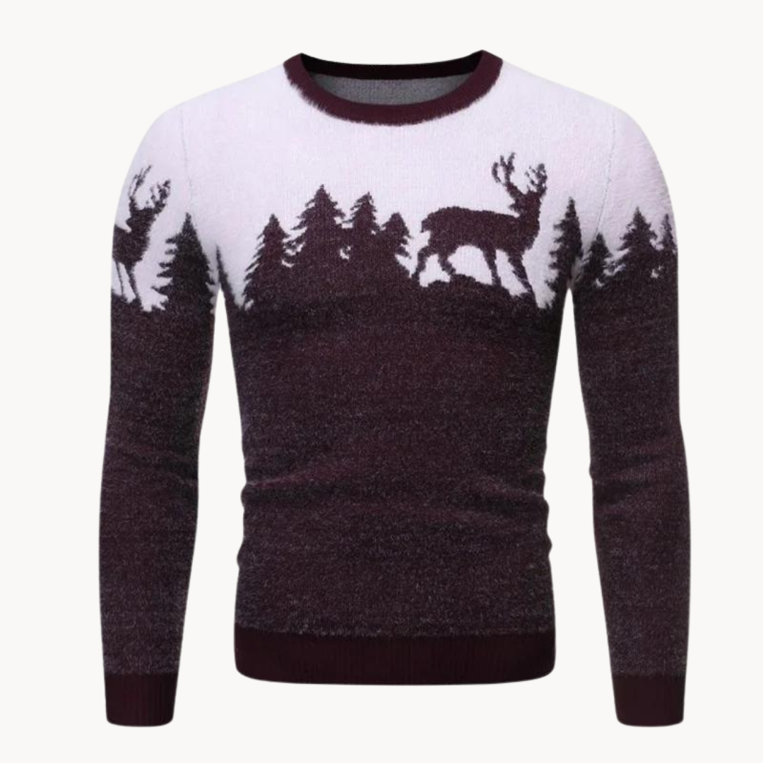 Men’s Festive Sweater | Holiday Design with Classic Fit