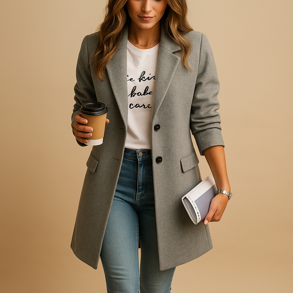 Women’s Longline Coat | Tailored Full-Length Design