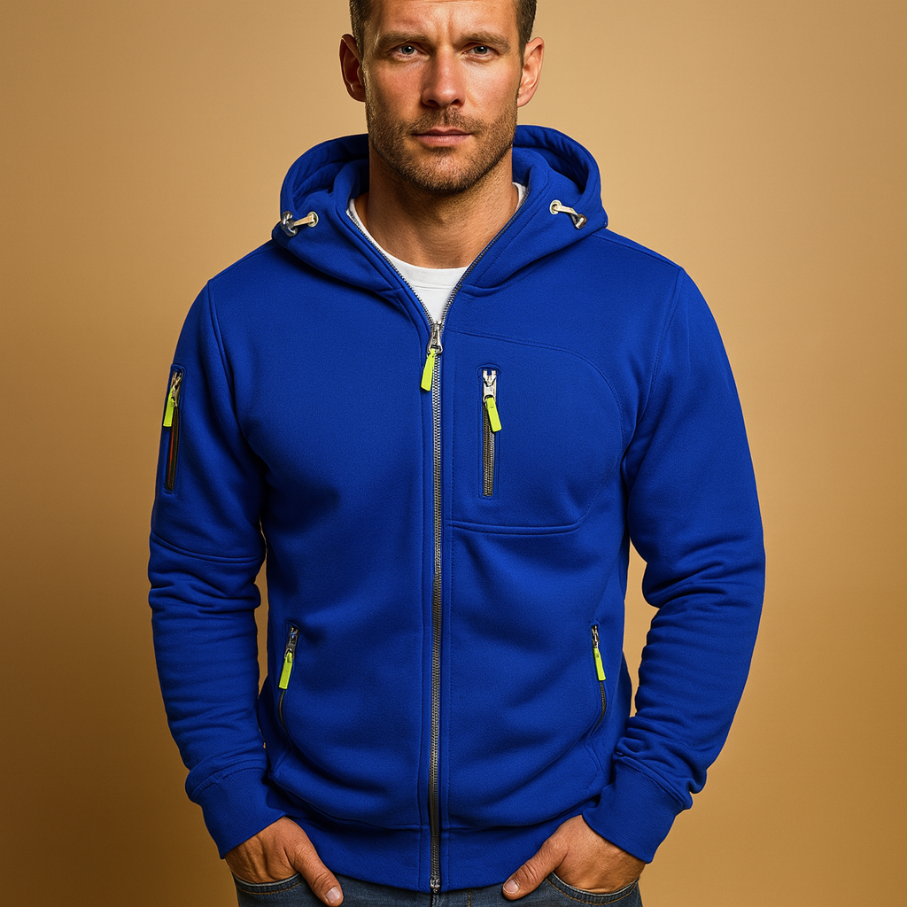 Men’s Zip Hoodie | Adjustable Hood with Everyday Design
