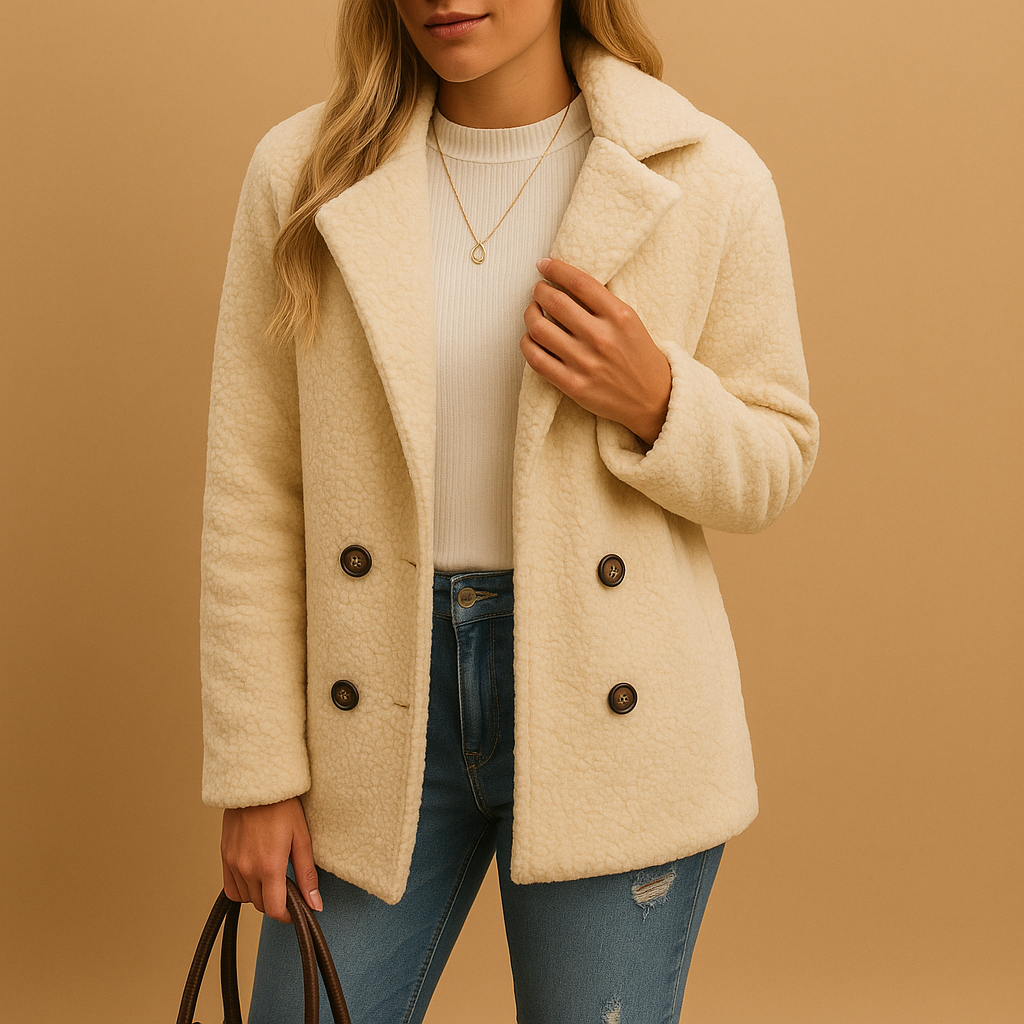 Women’s Short Coat | Buttoned Design with Tailored Fit