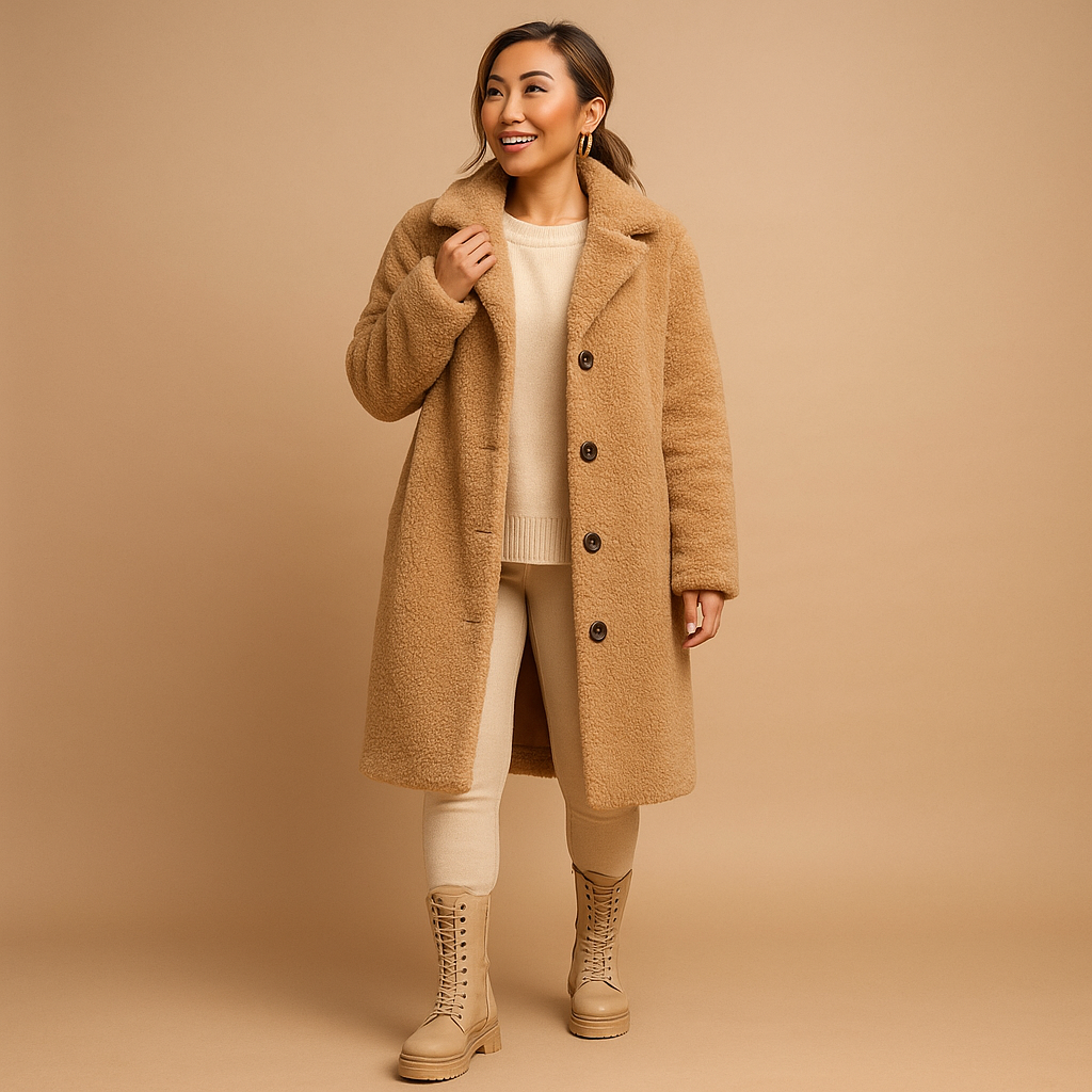 Women’s Long Coat | Oversized Design with Relaxed Silhouette