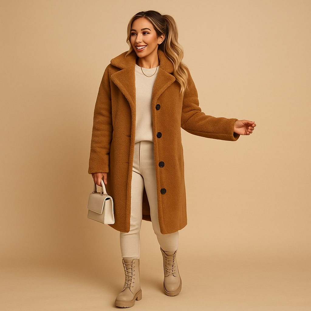Women’s Long Coat | Oversized Design with Relaxed Silhouette