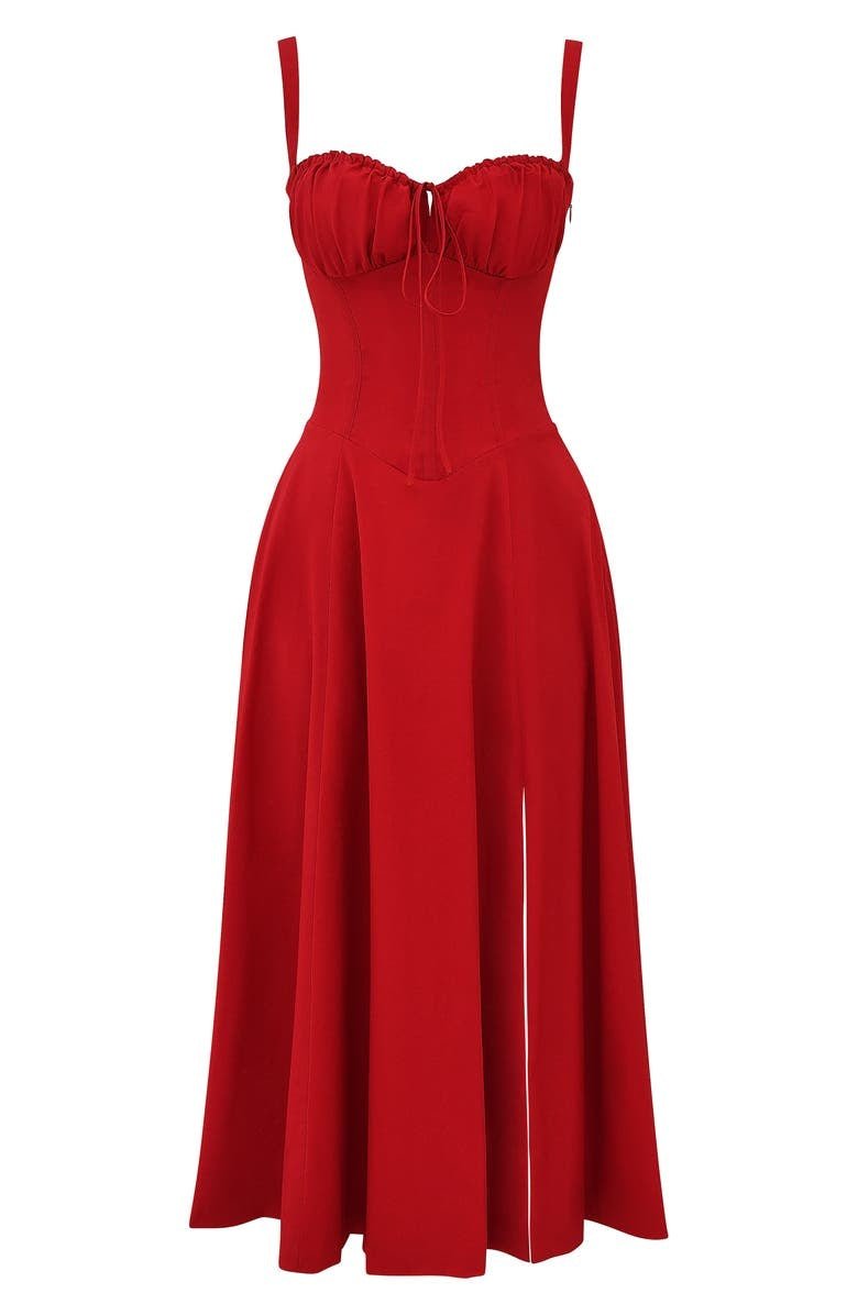 Women’s Corset Midi Dress | Elegant Tailored Silhouette