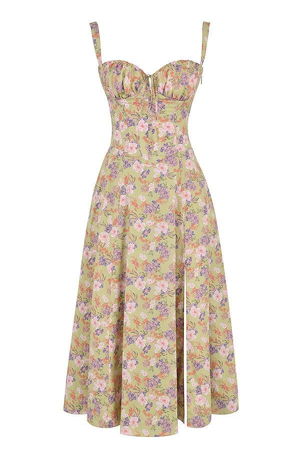 Women’s Corset Midi Dress | Elegant Tailored Silhouette
