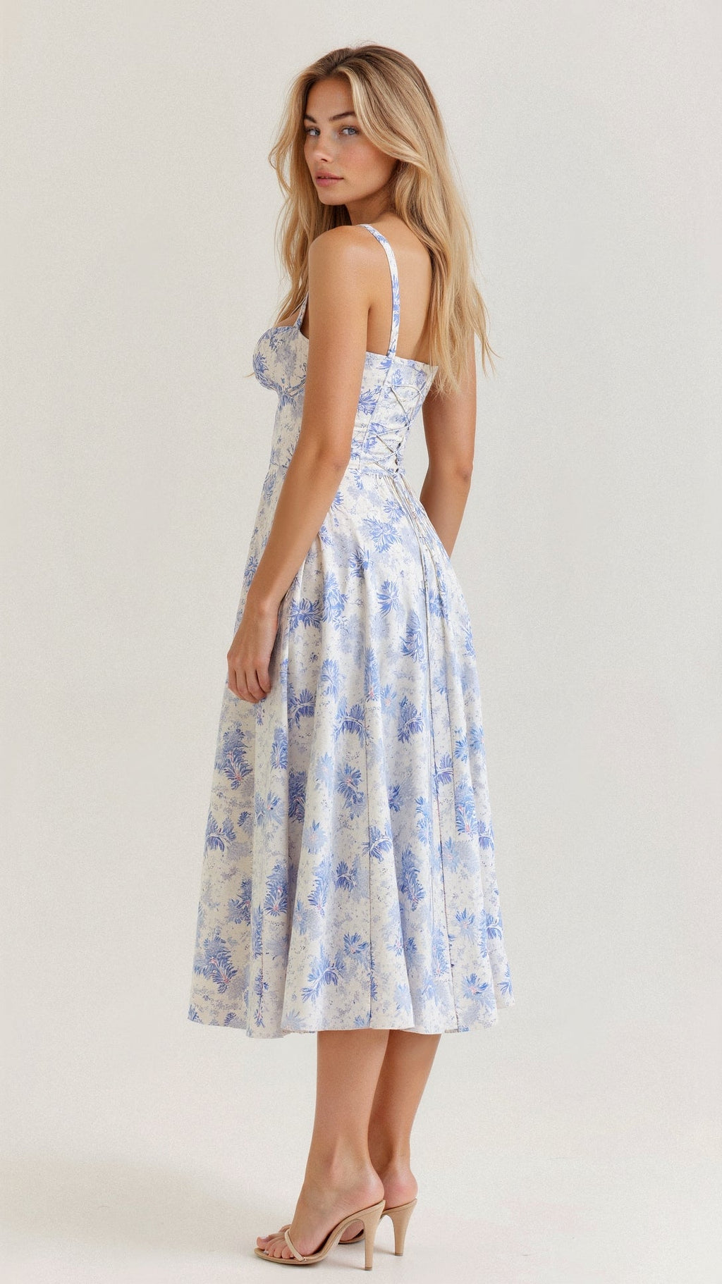 Women’s Corset Midi Dress | Elegant Tailored Silhouette