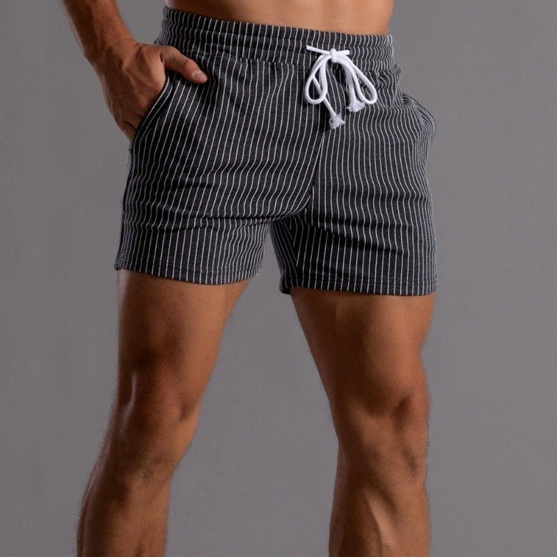 Men’s Drawstring Shorts | Relaxed Fit with Striped Design