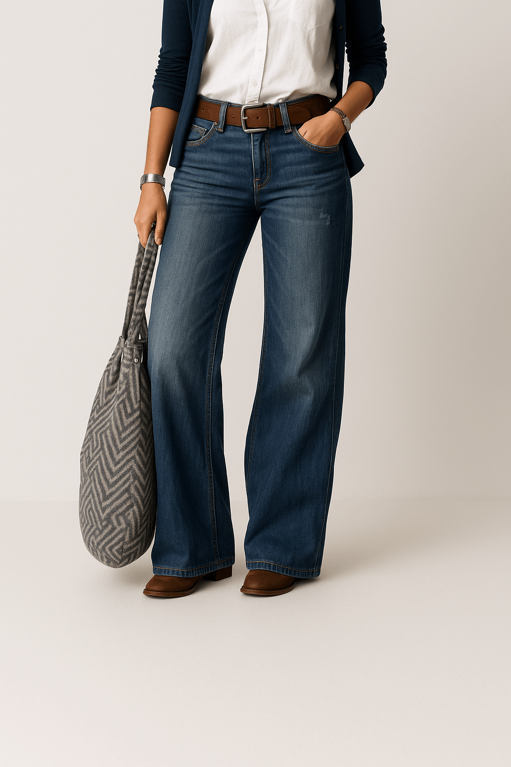 Women’s Wide Leg Denim Jeans | Relaxed Fit with Everyday Style