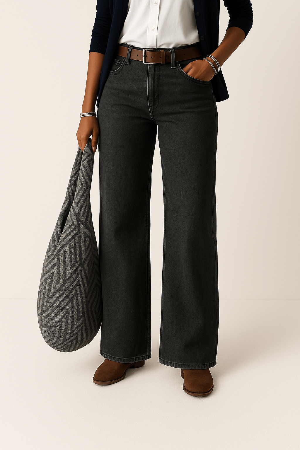 Women’s Wide Leg Denim Jeans | Relaxed Fit with Everyday Style