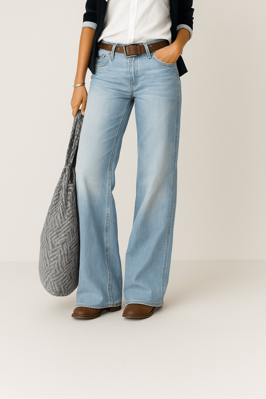 Women’s Wide Leg Denim Jeans | Relaxed Fit with Everyday Style