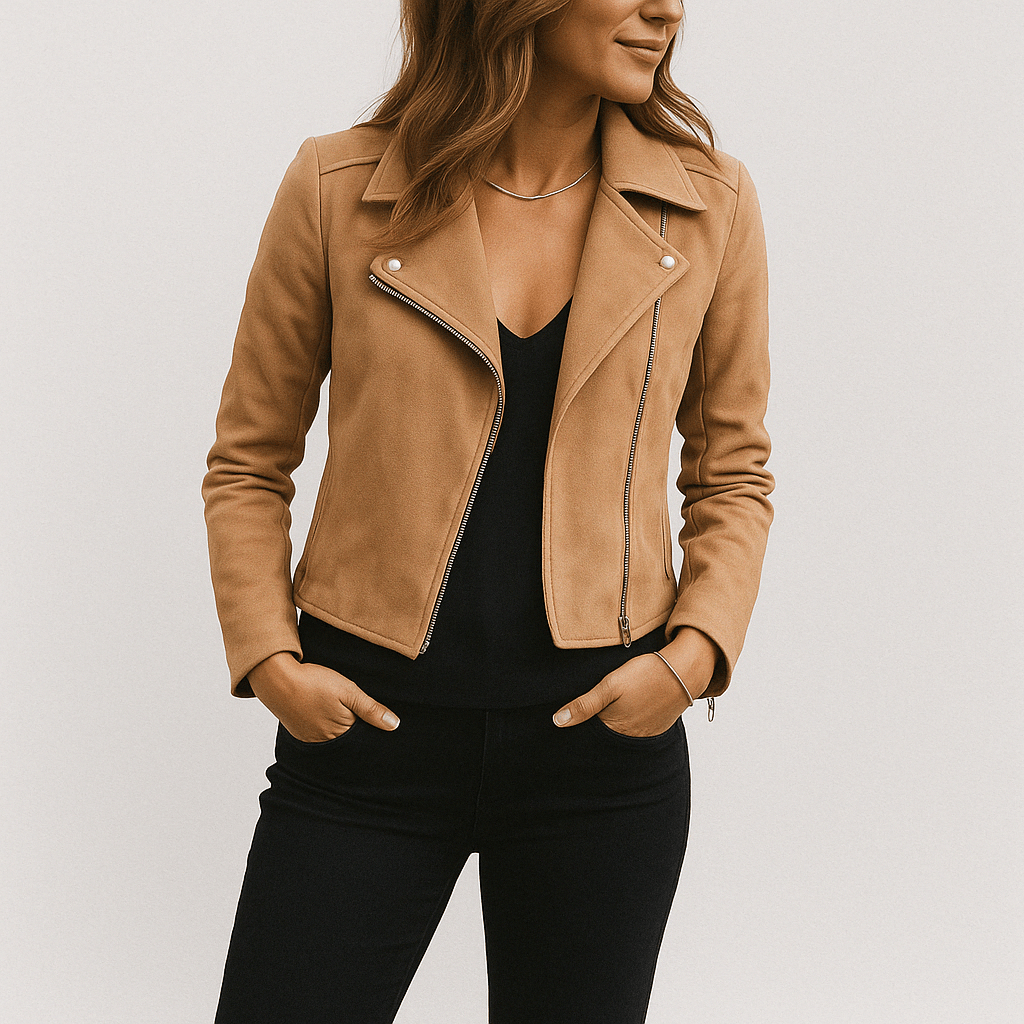 Women’s Biker Jacket | Textured Design with Modern Edge