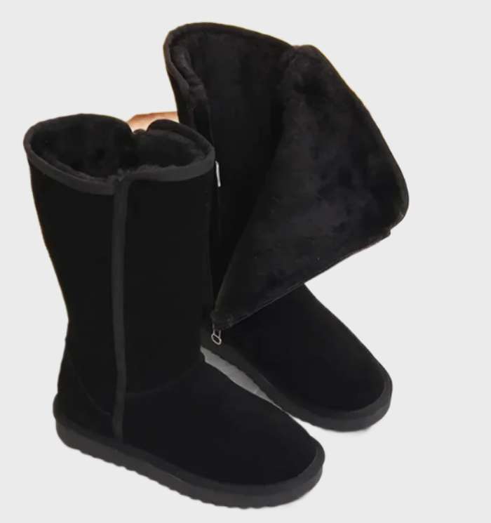 Women’s Suede Shearling Zip Boots | Warmth You Feel, Timeless Style