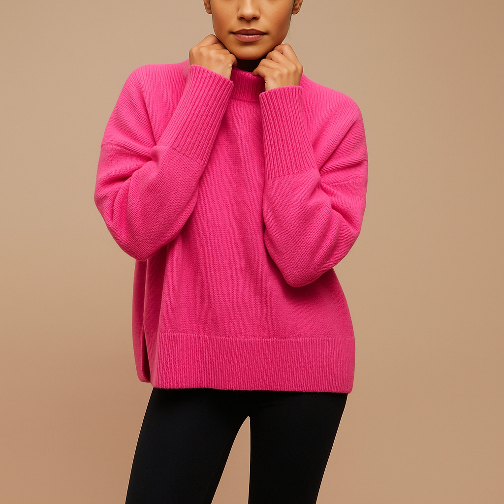 Women’s Turtleneck Sweater | Oversized Fit with Modern Silhouette