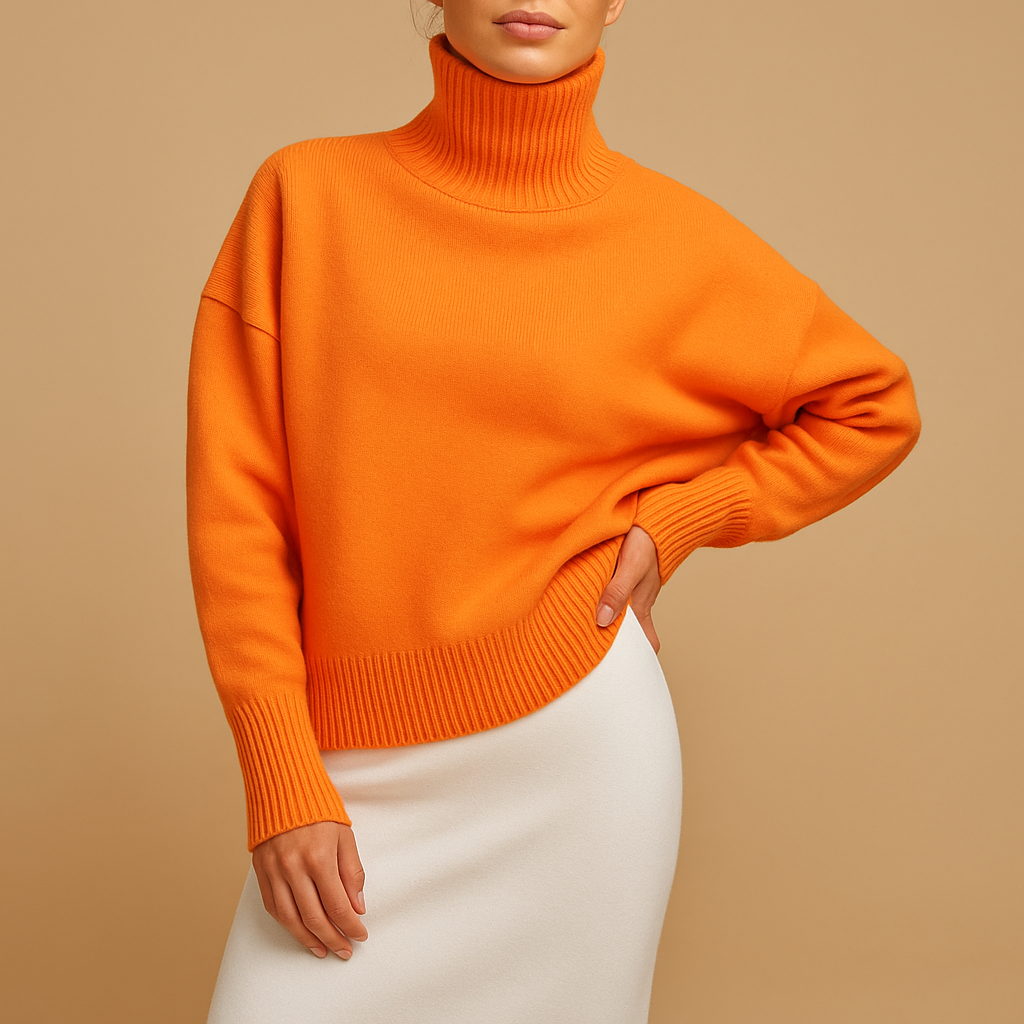 Women’s Turtleneck Sweater | Oversized Fit with Modern Silhouette