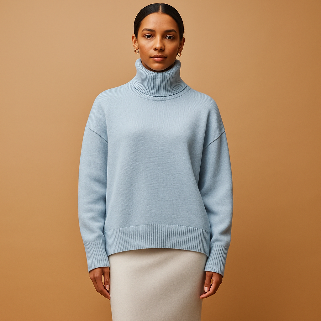 Women’s Turtleneck Sweater | Oversized Fit with Modern Silhouette