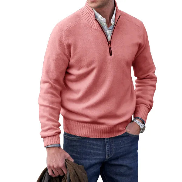 Men’s Half-Zip Knit Sweater | Modern Everyday Style