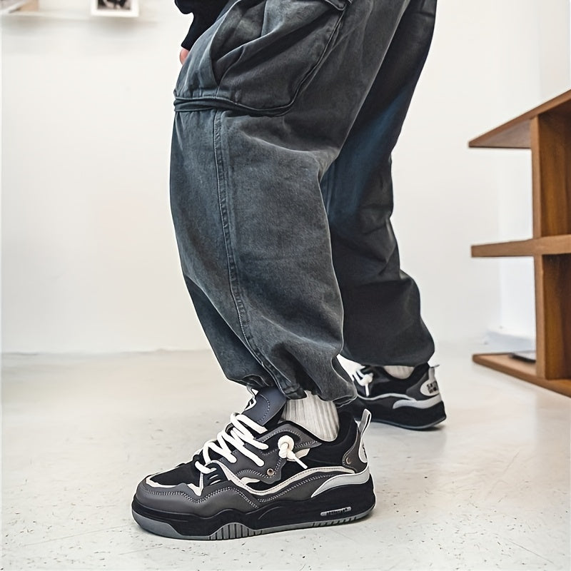 Men’s Chunky Trainers with Thick Sole – Sporty Casual Style