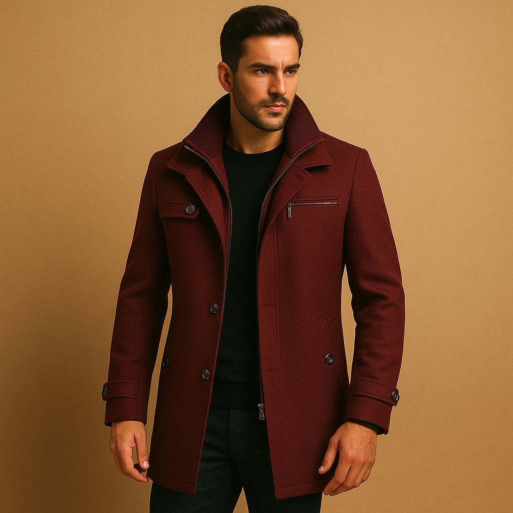 Men’s Winter Jacket | Water-Resistant Design with Adjustable Cuffs