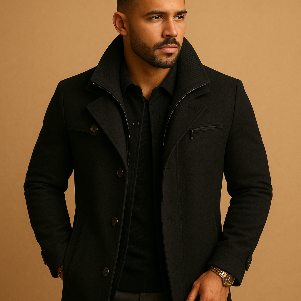 Men’s Winter Jacket | Water-Resistant Design with Adjustable Cuffs