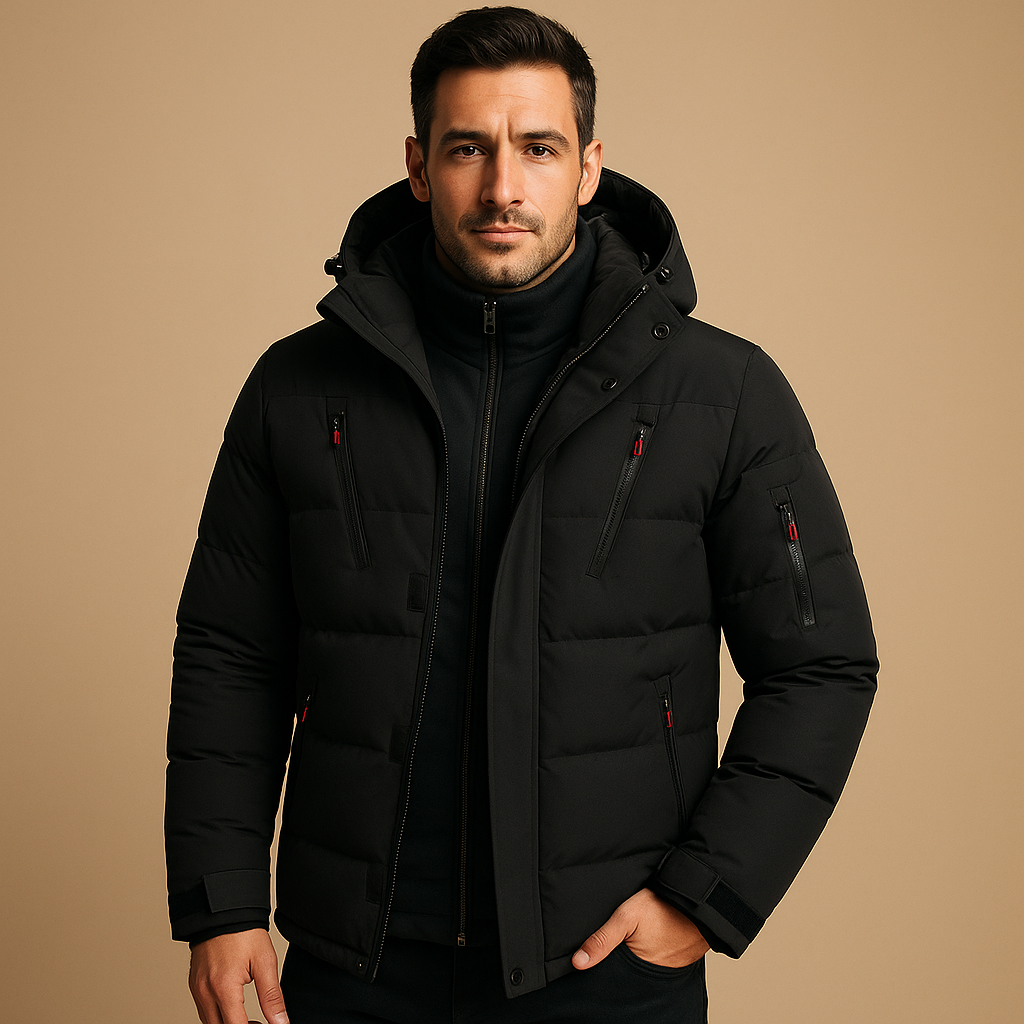 Men’s Winter Jacket | Water-Resistant Design with Warm Lining